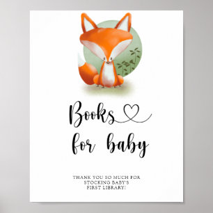 Poster Renard des bois - livres pour bébé