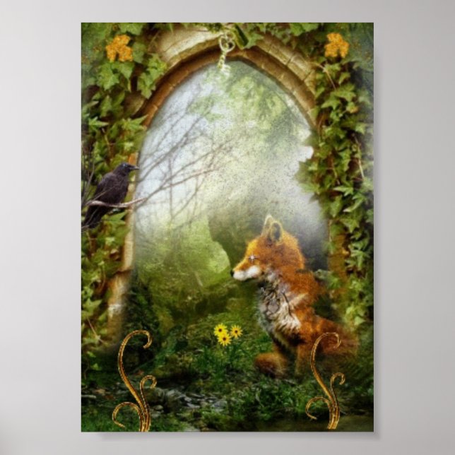 Poster Renard et Corbeau (Devant)