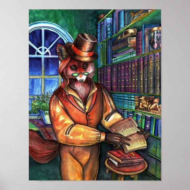 Poster Renard intelligent par Portia St. Luke (Devant)