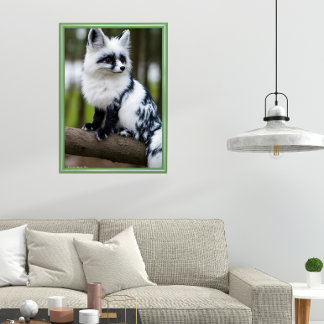 Poster Renard Marbré Canadien