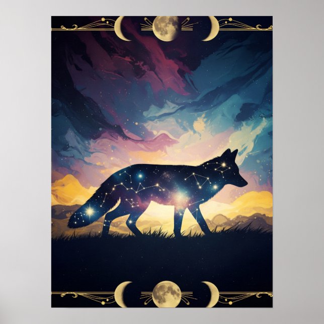 Poster Renard mystique (Devant)
