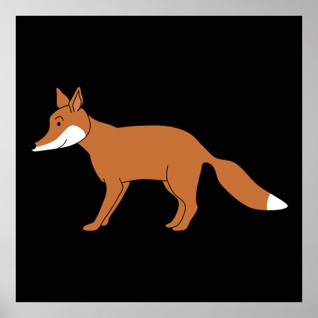 Poster Renard rouge. (Devant)