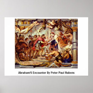 Poster Rencontre D'Abraham Par Peter Paul Rubens