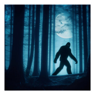 Poster Rencontre sur la Lune : Bigfoot dans la Forêt