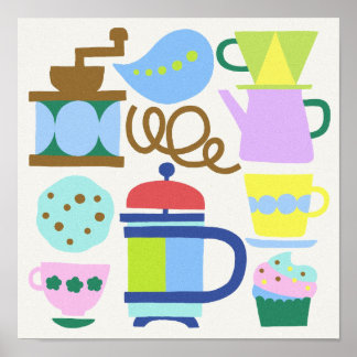 POSTER RENCONTRENT POUR LE CAFÉ