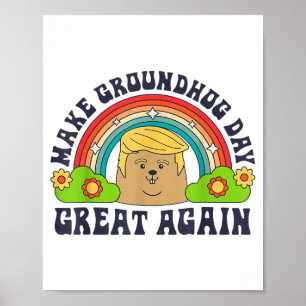 Poster Rendez à nouveau la journée de la marmotte géniale
