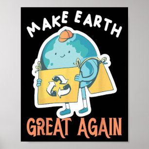 Poster Rendre à la Terre sa grandeur Jour des terres Plan