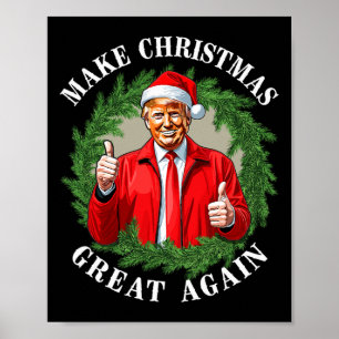 Poster Rendre à Noël sa grandeur Donald Trump Mega