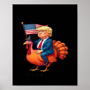 Poster Rendre À Thanksgiving Sa Grande Réalité - Trump En