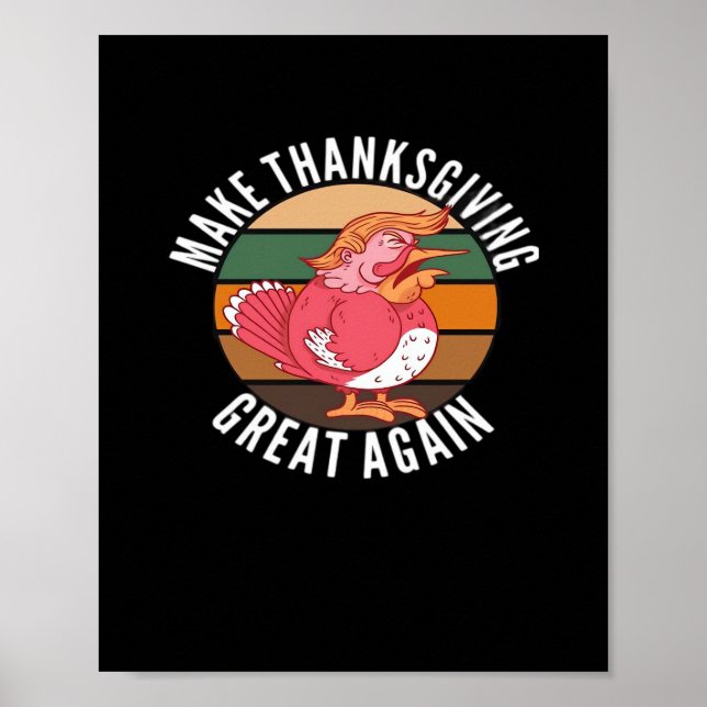 Poster Rendre à Thanksgiving sa grandeur Trumpkin - Hallo (Devant)