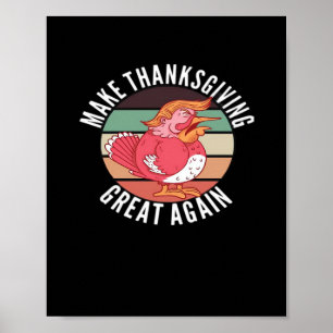 Poster Rendre à Thanksgiving sa grandeur Trumpkin - Polit