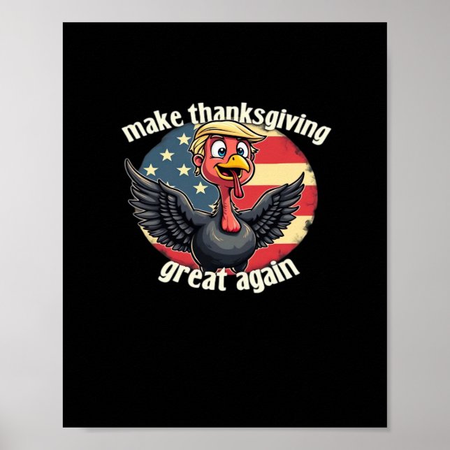Poster Rendre grand Thanksgiving à nouveau Thanksgiving (Devant)