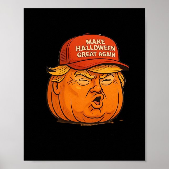 Poster Rendre la grandeur d'Halloween - Drôle Trumpkin Sl (Devant)