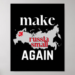 Poster Rendre la Russie petite encore une fois Couleur du