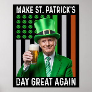 Poster Rendre la Saint-Patrick plus belle encore Drapeau