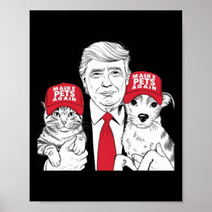 Poster Rendre les animaux en sécurité à l'élection Mega T