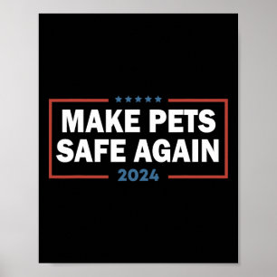 Poster Rendre Les Animaux Sécurisés Trump Harris Débat Ma