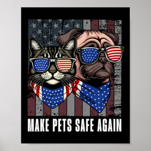 Poster Rendre Les Animaux Sécurisés Trump Harris Débat Ma