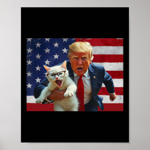 Poster Rendre les chats en sécurité Trump Cats pour Trump