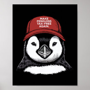 Poster Rendre l'impôt sur les pingouins libre - Résister