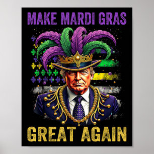 Poster Rendre Mardi Gras Grande à nouveau drôle Mardi Gra