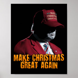 Poster Rendre Noël grand à nouveau Noël Noël amusant Trum