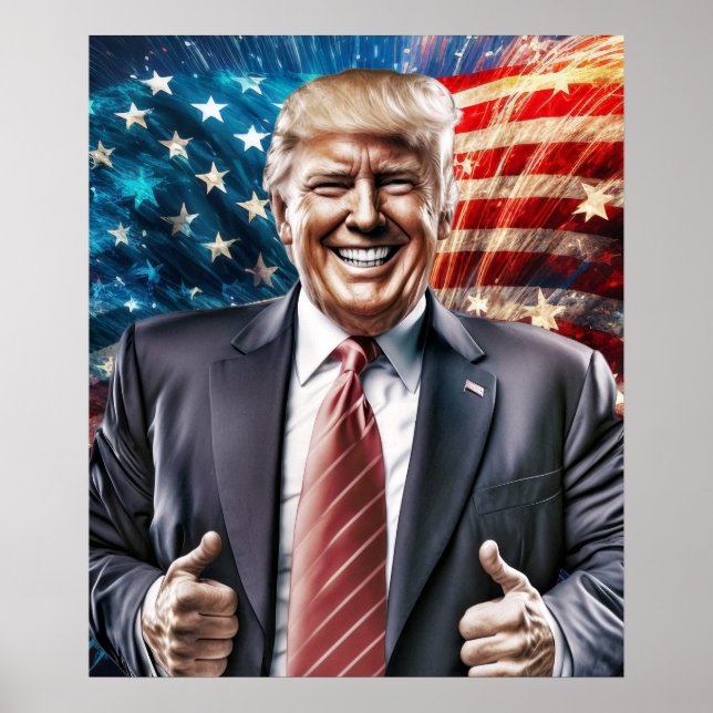 Poster Rendre sa grandeur à l'Amérique - le président Tru (Devant)