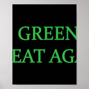 Poster Rendre sa grandeur au Groenland, Trump vert Mens W