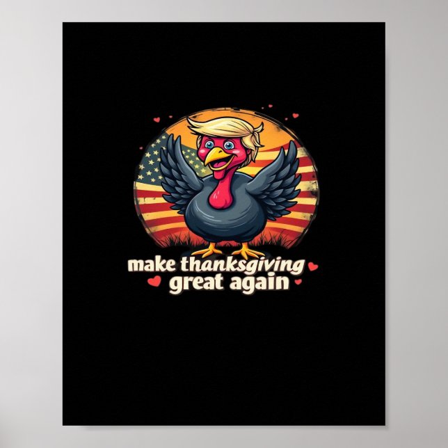 Poster Rendre Thanksgiving grand à nouveau Thanksgiving c (Devant)