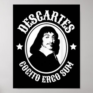 Poster Rene Descartes Cogito Ergo Sum Citation