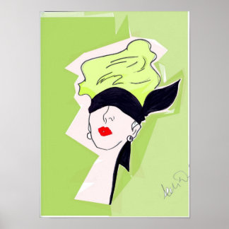 Poster Rene Gruau Inspired Illustration