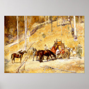 Poster Renfloué Tom Roberts Art australien 1895