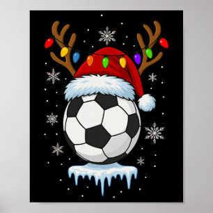 Poster Renne de football de Noël