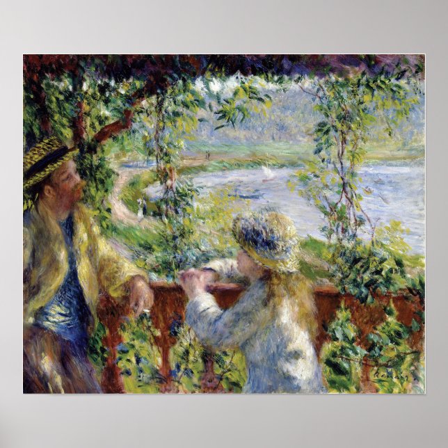 Poster Renoir - Au Bord De L'Eau (Près Du Lac) 1880 (Devant)