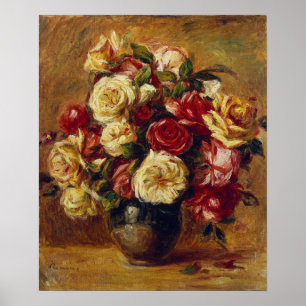 Poster Renoir - Bouquet De Roses 1909