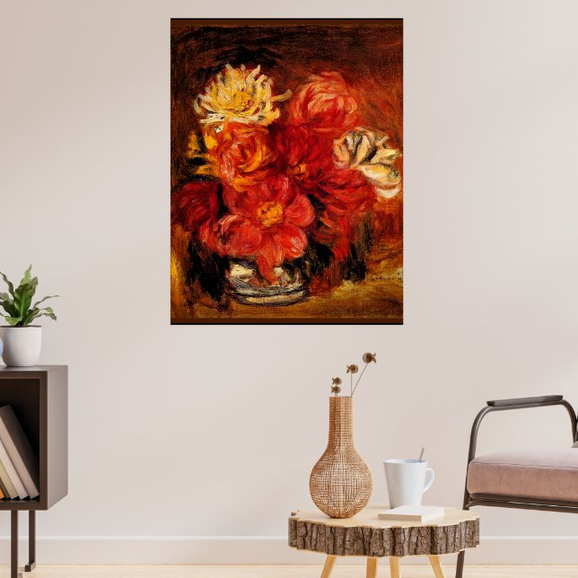 Poster Renoir - Dahlias (Salon 3)