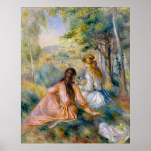 Poster Renoir, dans le pré