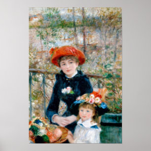 Poster Renoir "Deux Soeurs (Sur La Terrasse)"