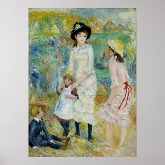 Poster Renoir - Enfants En Bord De Mer, Guernesey (Devant)