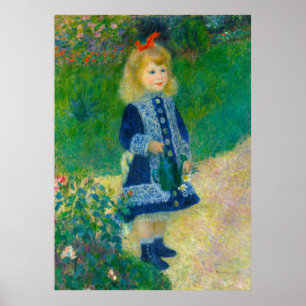 Poster Renoir fille avec une canne d'arrosage