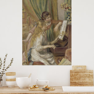 Poster Renoir - Filles au Piano Art