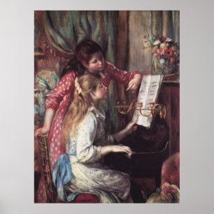 Poster Renoir : Girls at the Piano