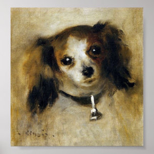 Poster Renoir Head of A Dog Circa 1870