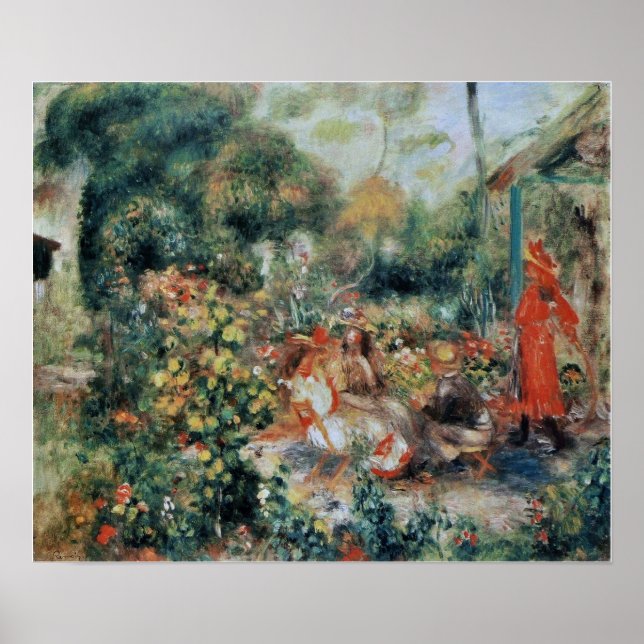 Poster Renoir - Jeunes Filles Dans Le Jardin 1893 (Devant)