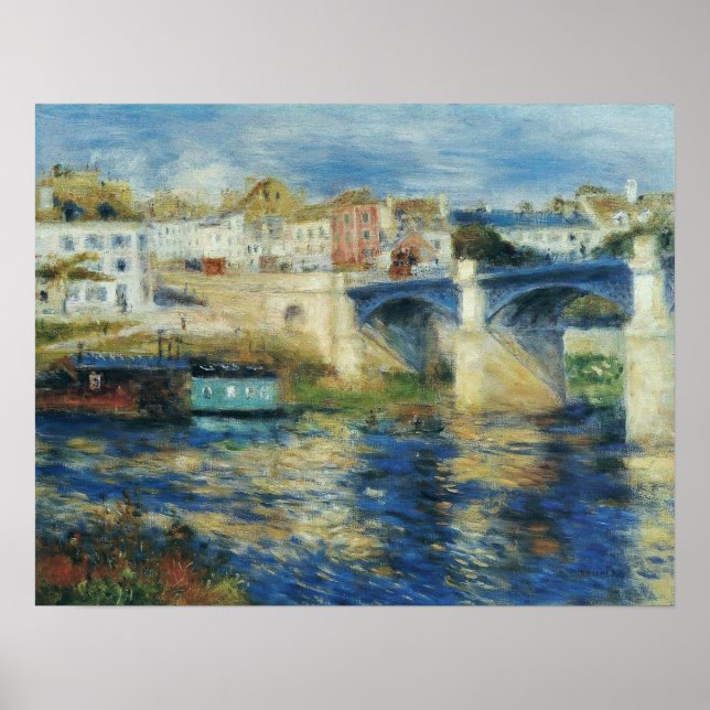Poster Renoir - Le pont Chatou 1875 (Devant)
