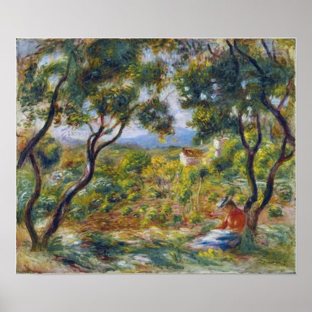 Poster Renoir - Les Vignobles De Cagnes 1908 (Devant)