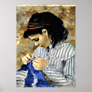 Poster Renoir - Lise Sewing