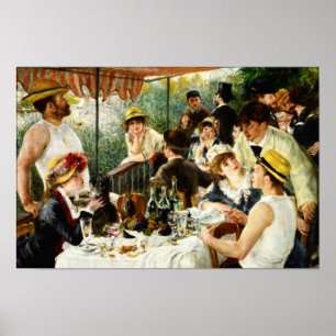 Poster Renoir Luncheon de l'affiche de la fête nautique