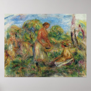 Poster Renoir - Paysage Avec Femmes 1918