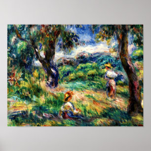 Poster Renoir - Paysage bleu